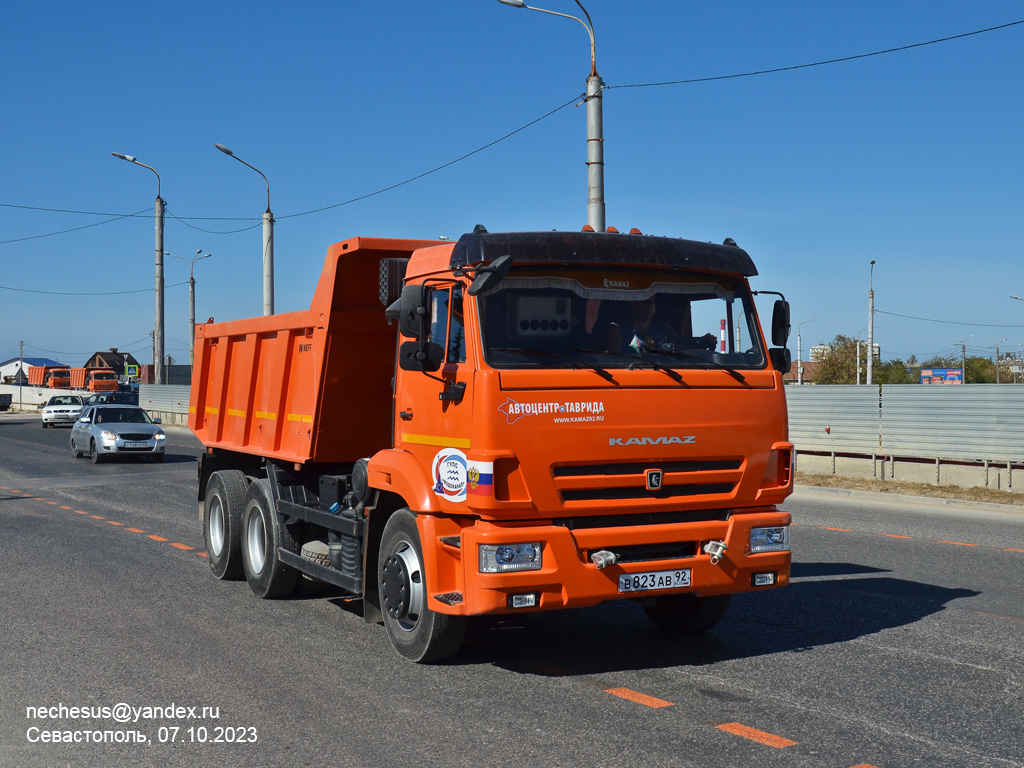 Севастополь, № В 823 АВ 92 — КамАЗ-65115-A5(48)