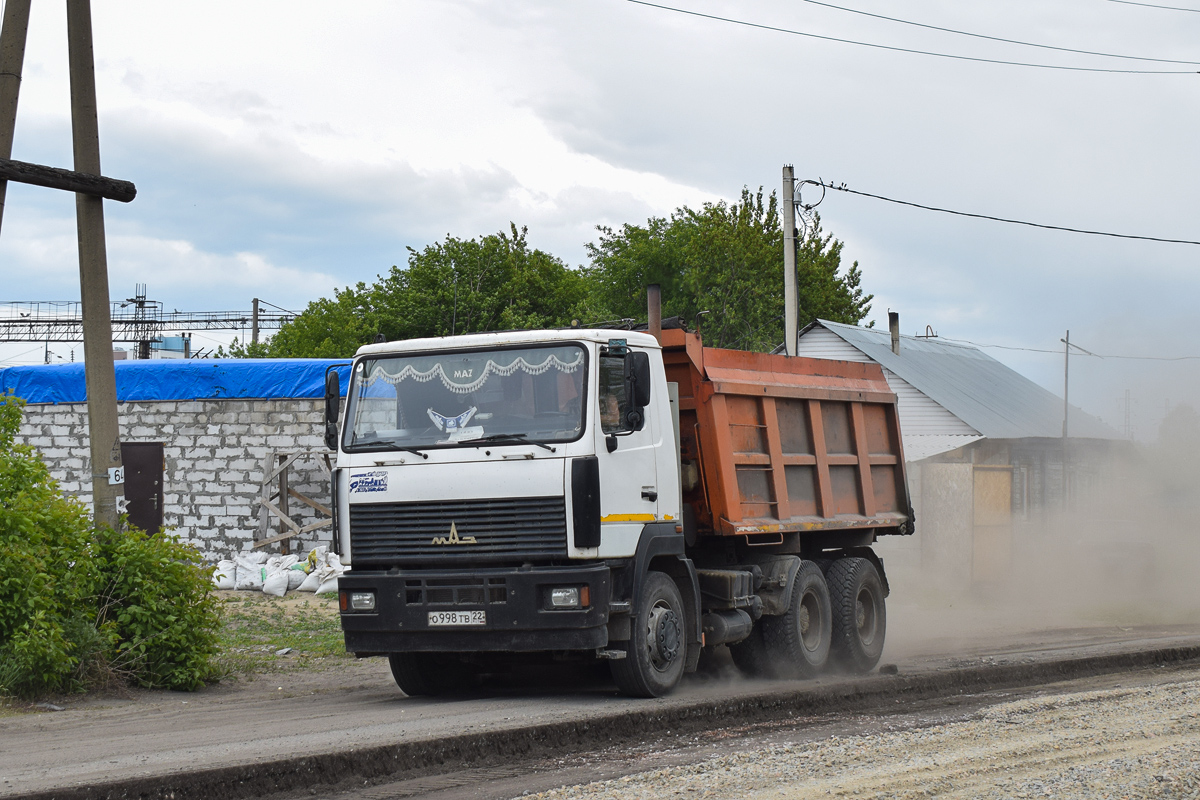 Алтайский край, № О 998 ТВ 22 — МАЗ-6501A5