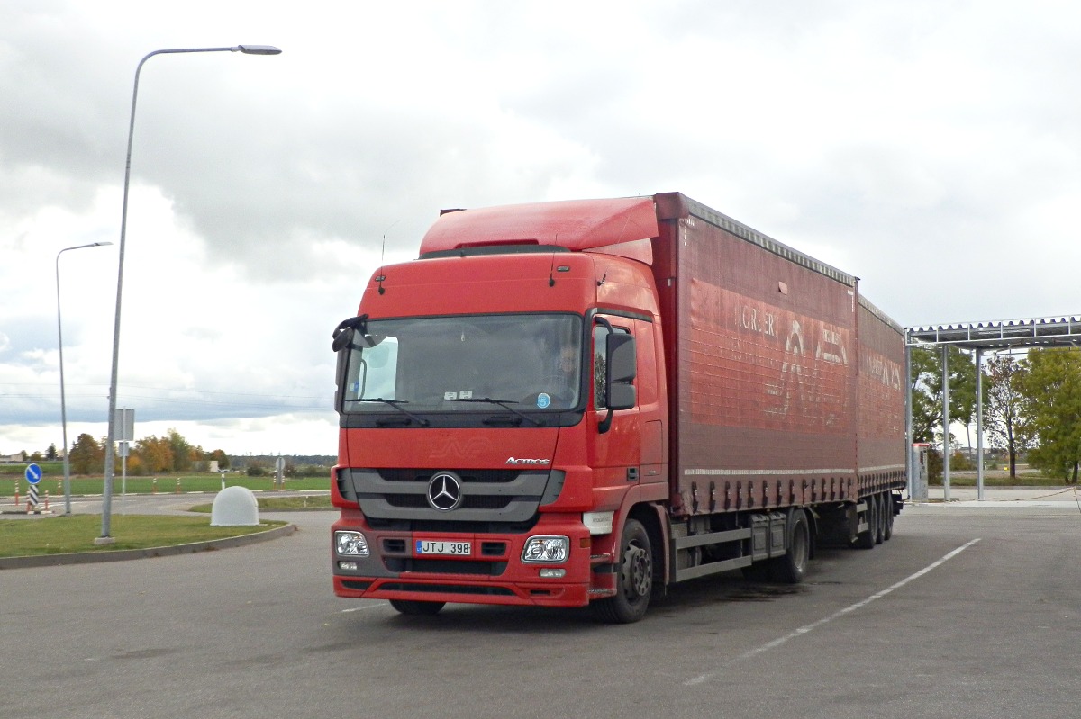 Литва, № JTJ 398 — Mercedes-Benz Actros ('2009) 1844