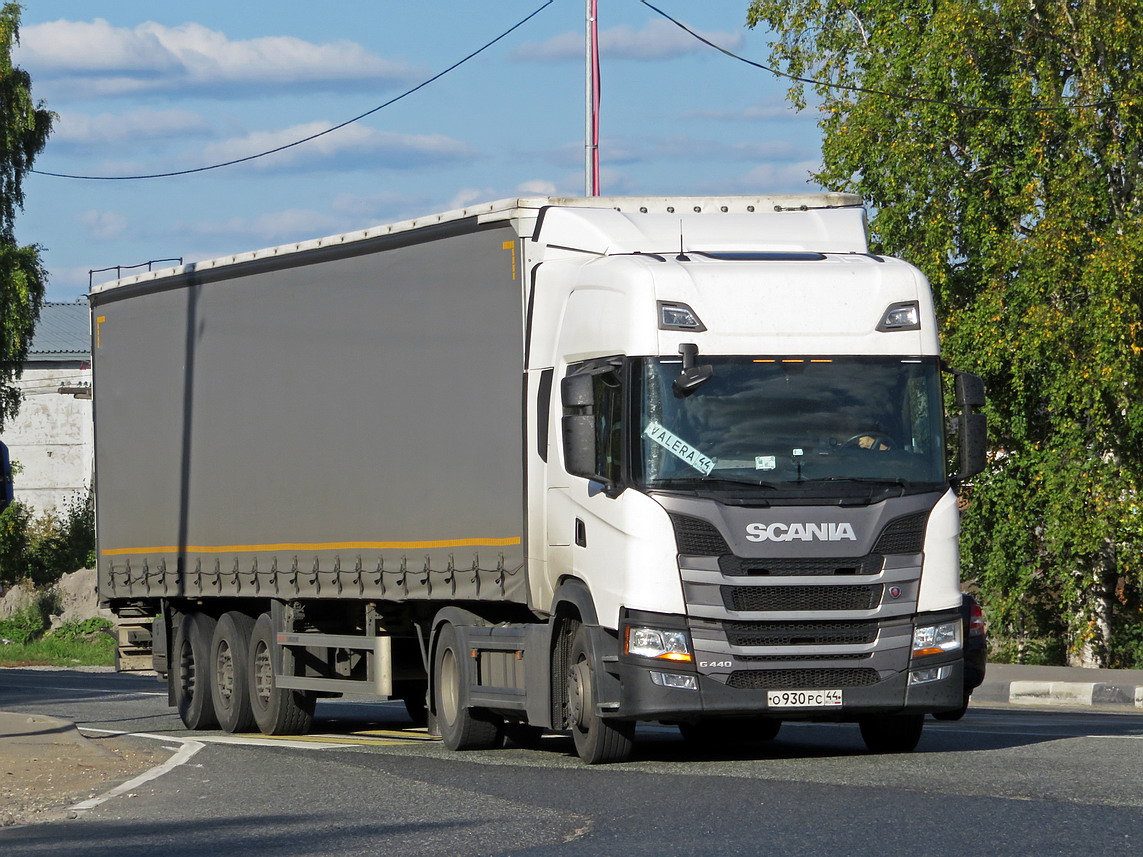 Костромская область, № О 930 РС 44 — Scania ('2016) G440