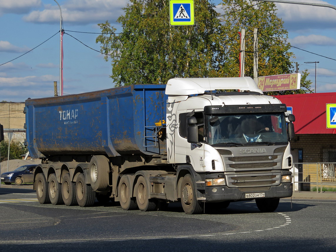 Челябинская область, № В 802 ОМ 174 — Scania ('2011) P400