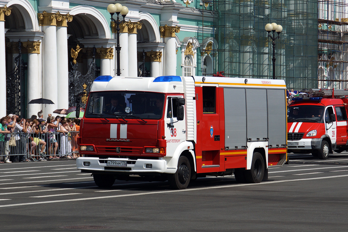 Санкт-Петербург, № В 799 НМ 178 — КамАЗ-4308-H3; Санкт-Петербург — Парад, посвящённый 210-летию со дня образования пожарной охраны Санкт‑Петербурга (29.06.2013)