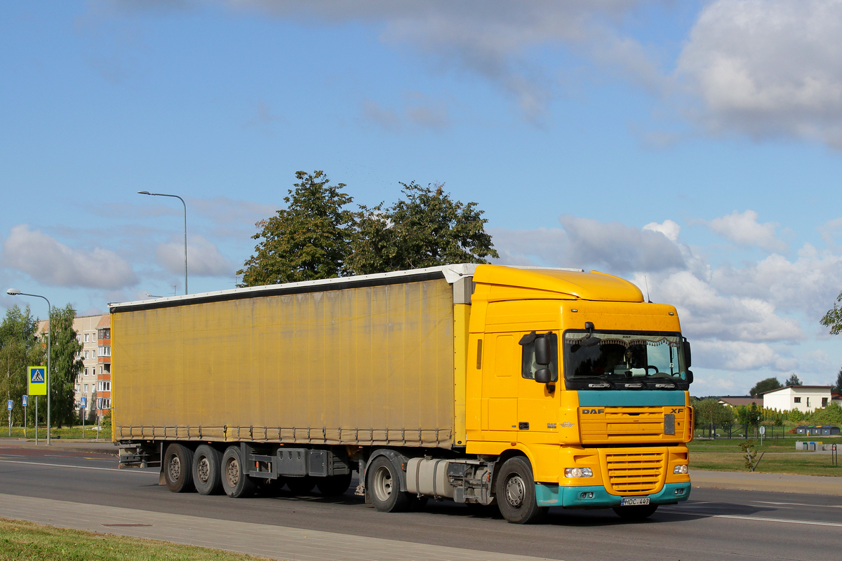 Литва, № HDC 443 — DAF XF105 FT