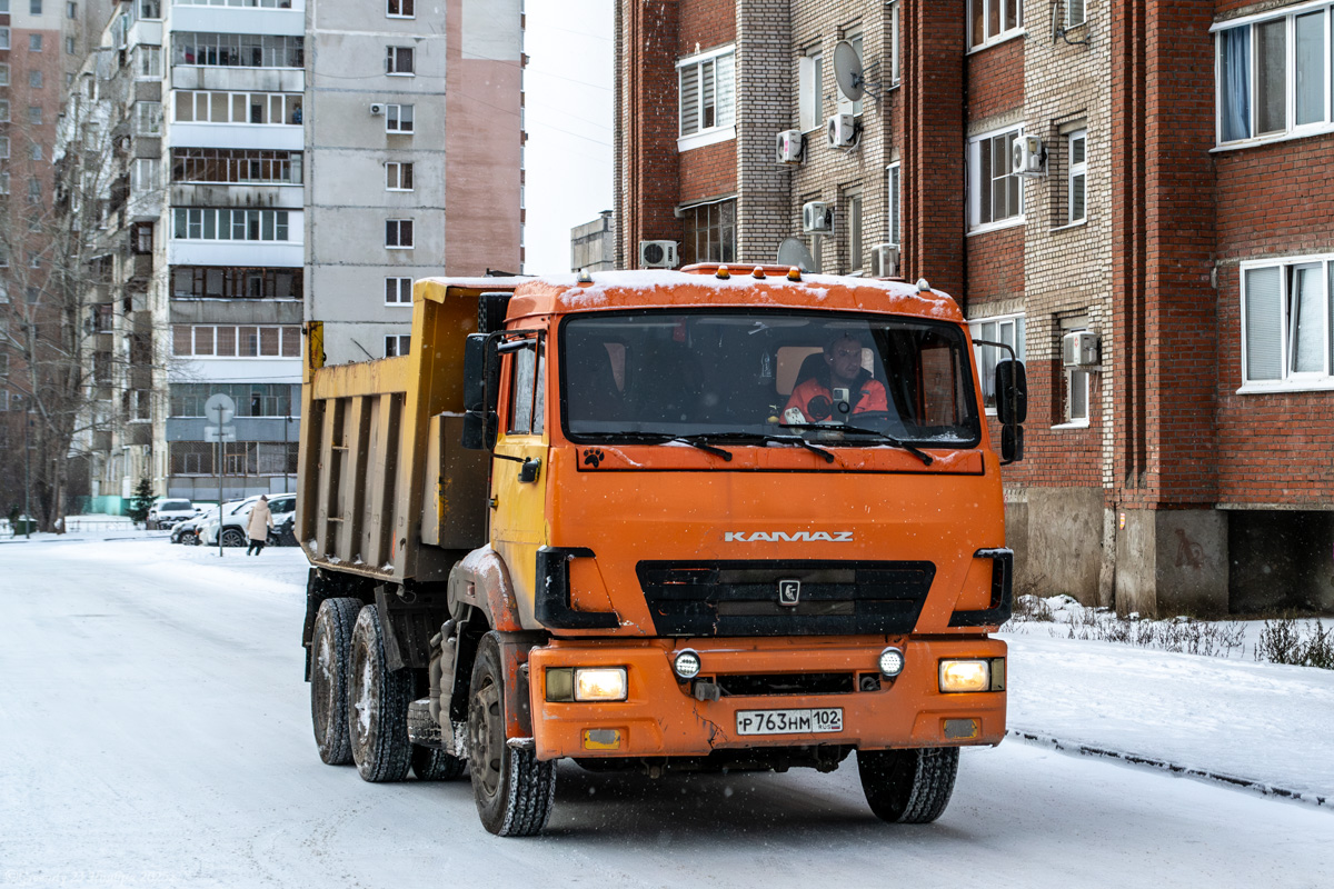 Башкортостан, № Р 763 НМ 102 — КамАЗ-65115-A4