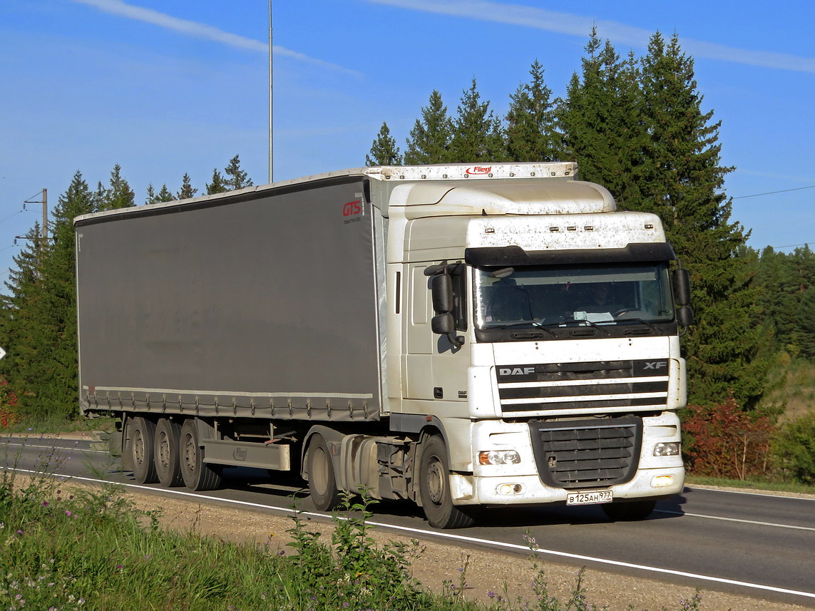 Москва, № В 125 АН 977 — DAF XF105 FT