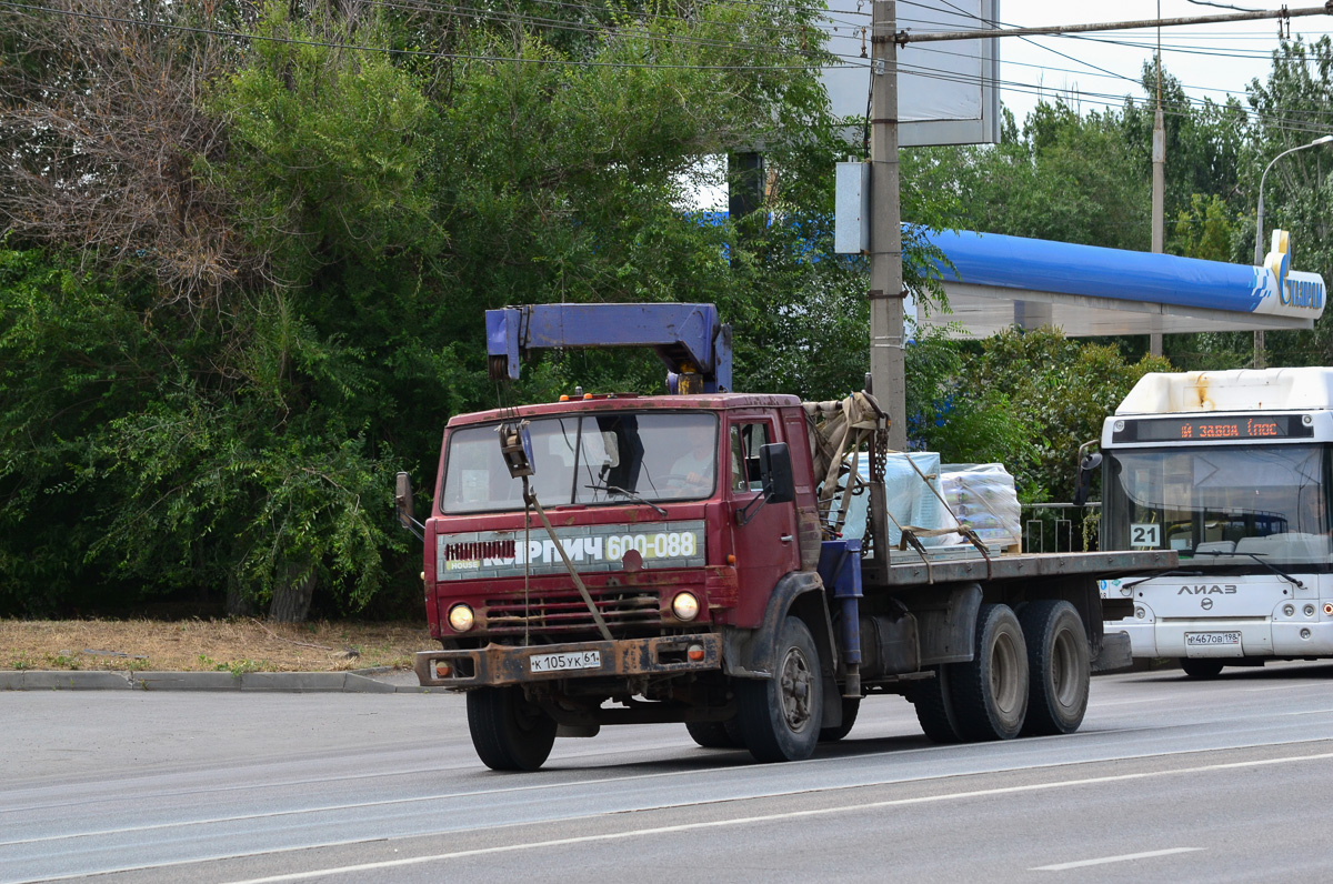 Волгоградская область, № К 105 УК 61 — КамАЗ-53212