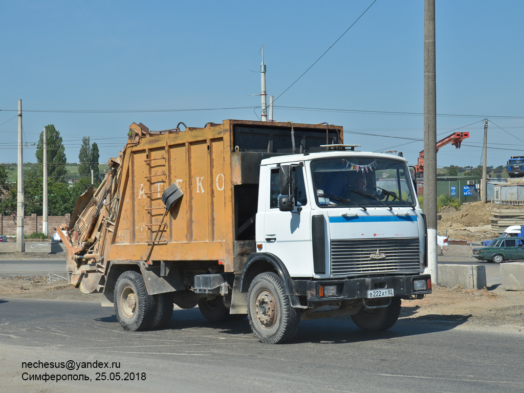 Крым, № В 222 АТ 82 — МАЗ-533702