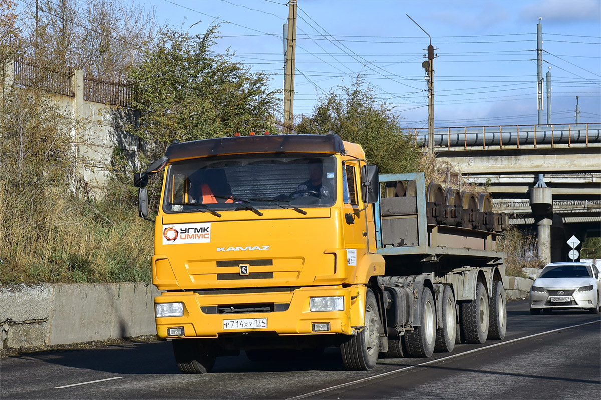 Челябинская область, № Р 714 ХУ 174 — КамАЗ-65116-A5