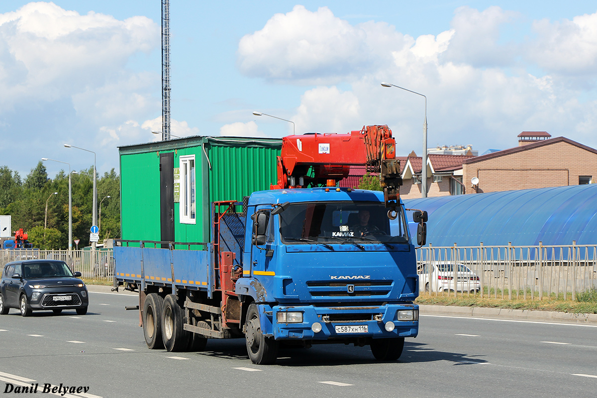 Татарстан, № С 587 ХН 116 — КамАЗ-65117 (общая модель)