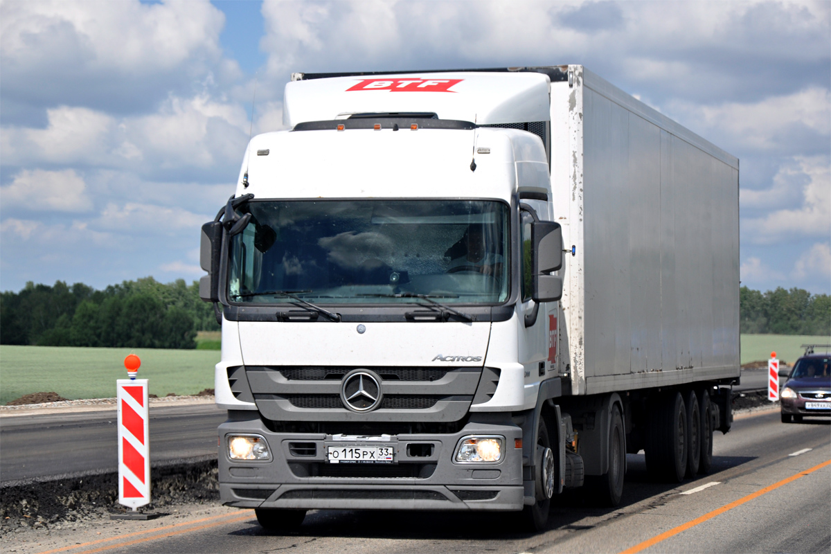 Владимирская область, № О 115 РХ 33 — Mercedes-Benz Actros '09 1844 [Z9M]