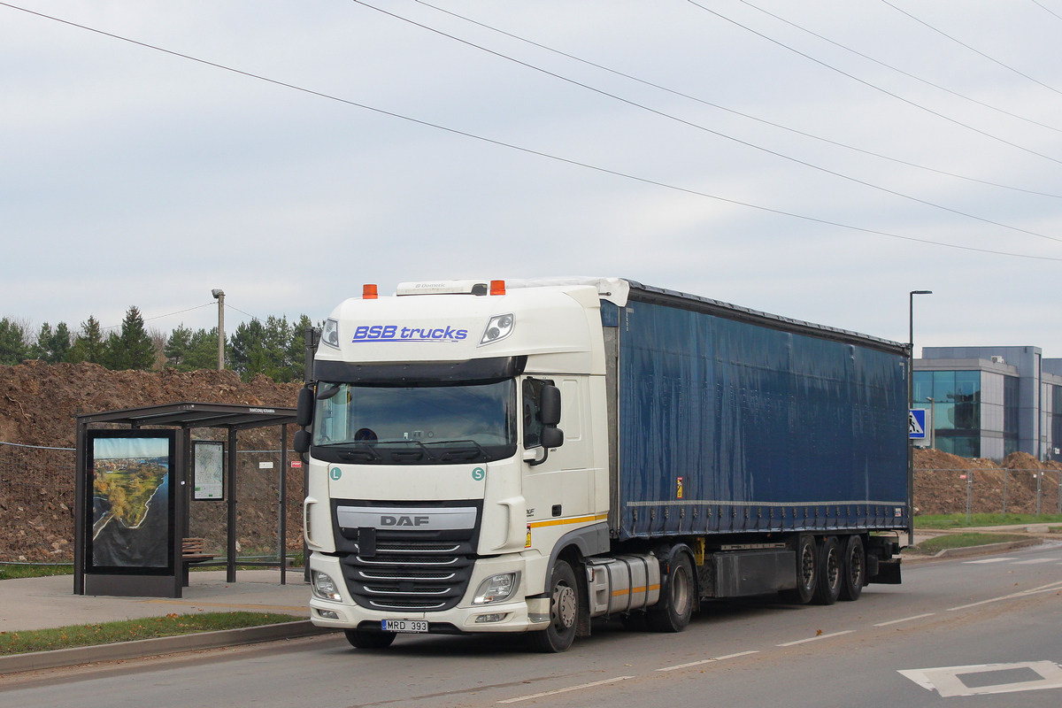 Литва, № MRD 393 — DAF XF Euro6 FT