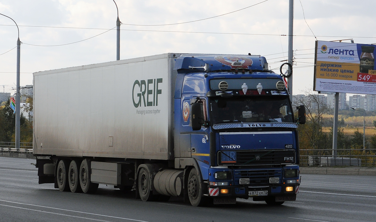 Омская область, № А 872 ХМ 72 — Volvo ('1993) FH12.420