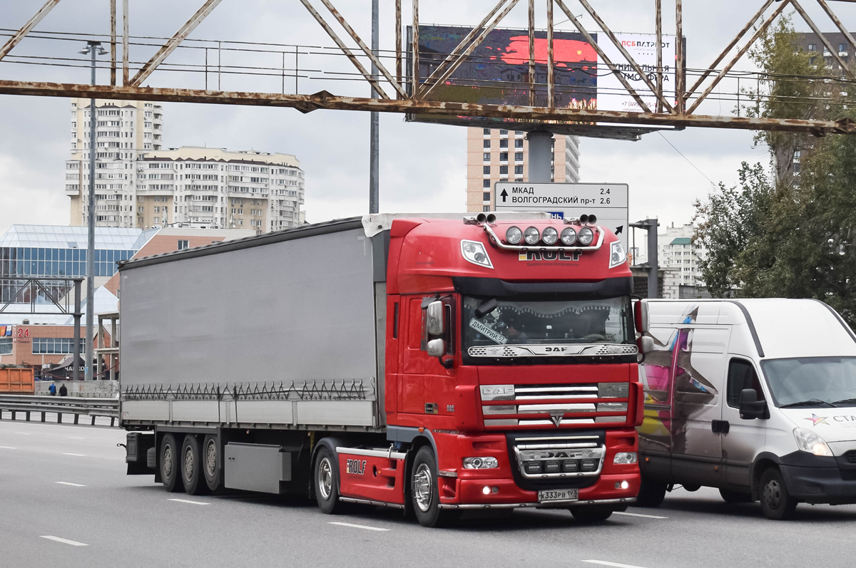 Рязанская область, № Х 333 РВ 197 — DAF XF105 FT