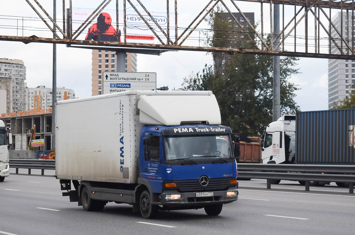 Москва, № О 591 НУ 777 — Mercedes-Benz Atego 818