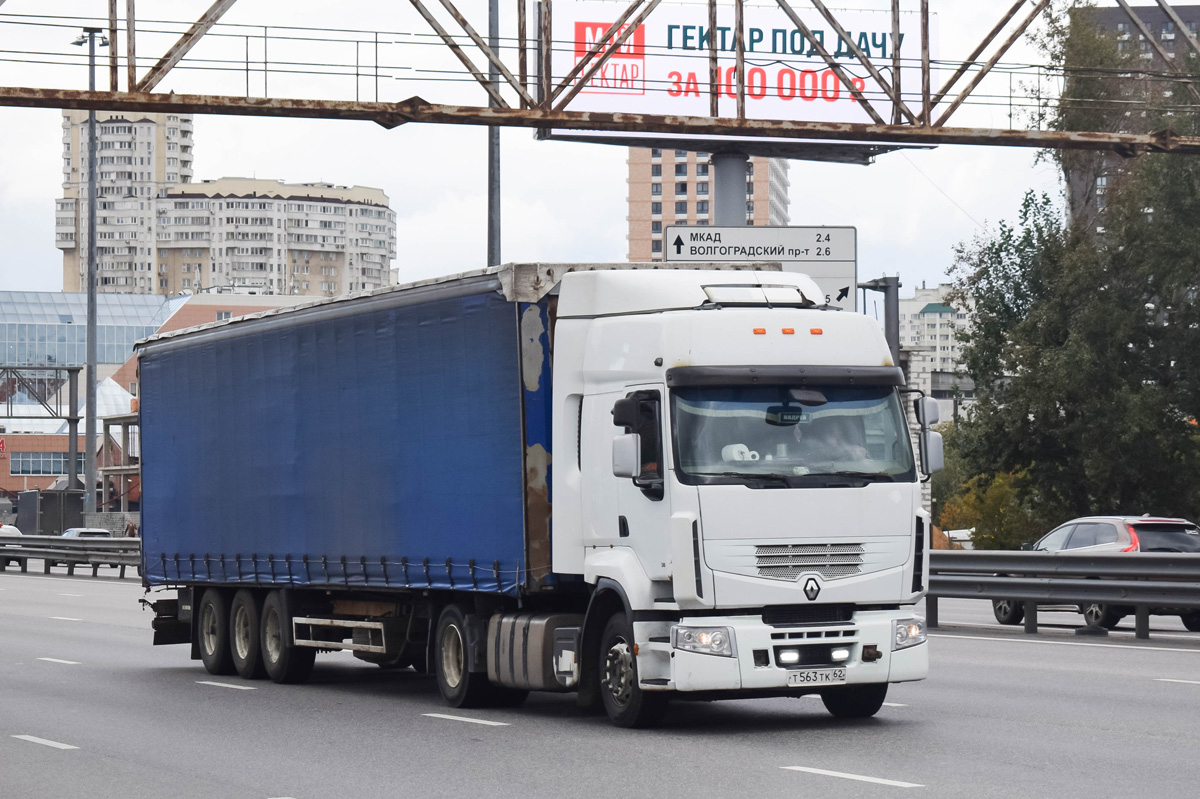 Рязанская область, № Т 563 ТК 62 — Renault Premium ('2006) [X9P]