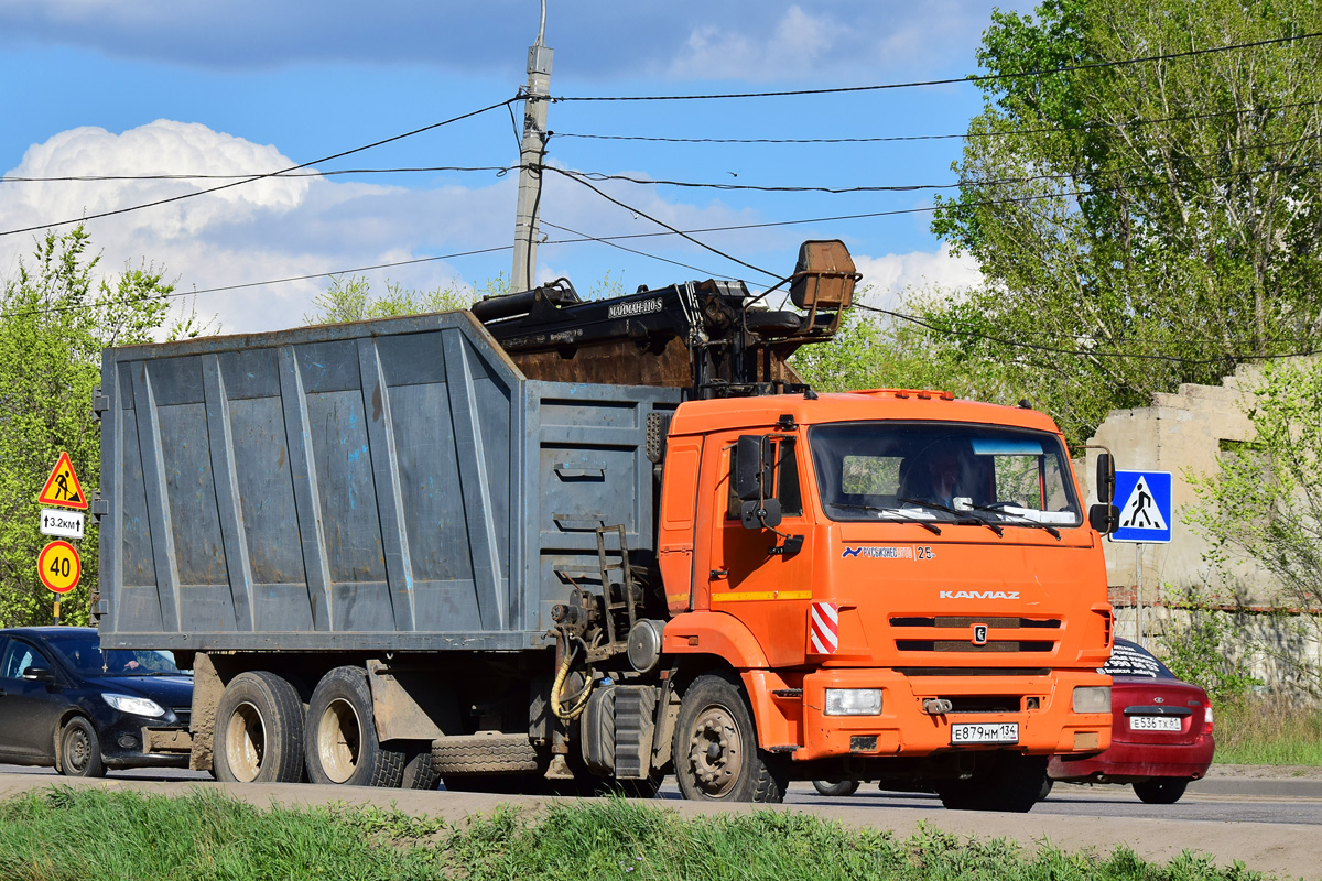 Калмыкия, № Е 879 НМ 134 — КамАЗ-65115-50