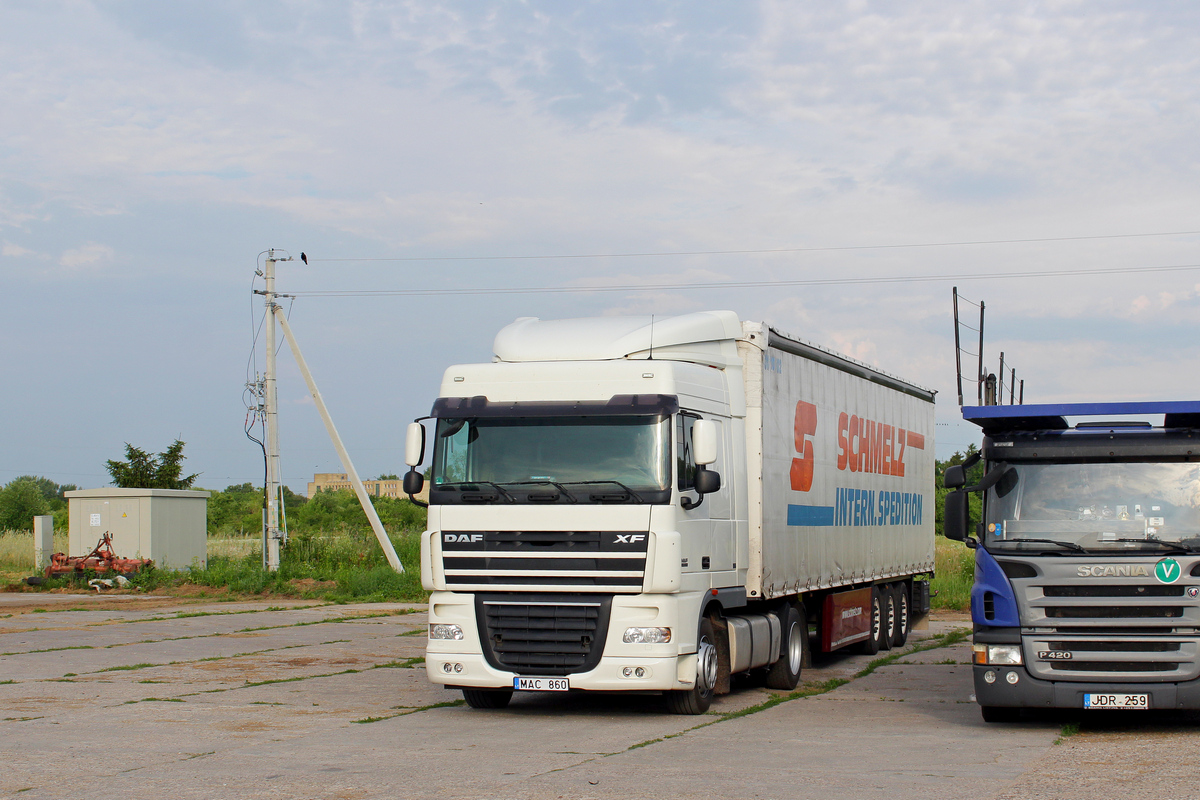 Литва, № MAC 860 — DAF XF105 FT