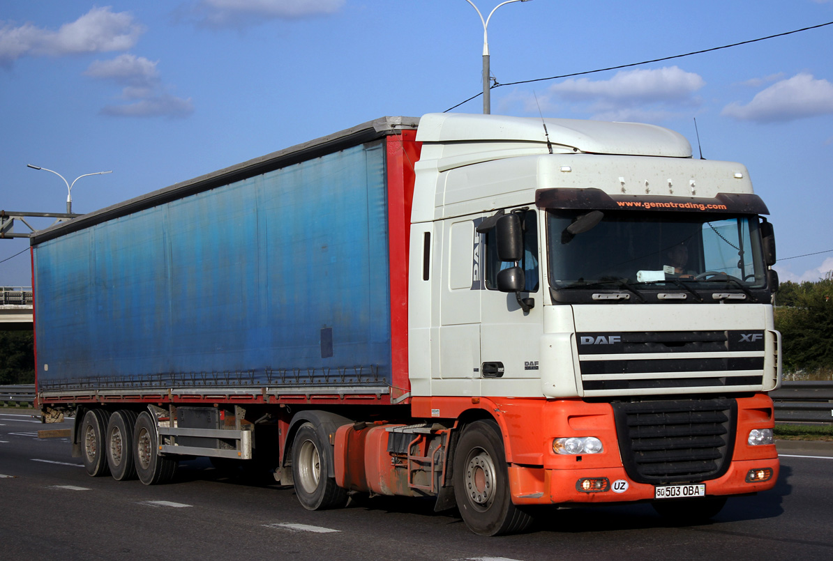 Узбекистан, № 50 503 OBA — DAF XF105 FT