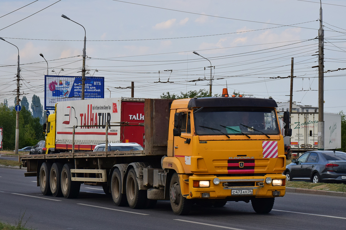 Волгоградская область, № С 473 АХ 34 — КамАЗ-65116-N3