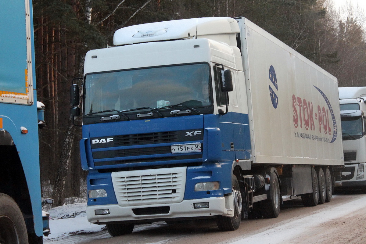 Псковская область, № У 751 ЕХ 60 — DAF XF95 FT