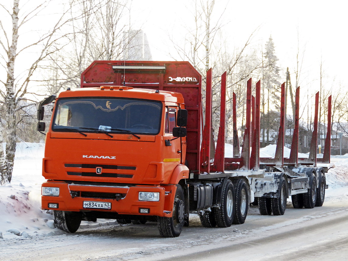 Кировская область, № М 834 ХА 43 — КамАЗ-65115 (общая модель)