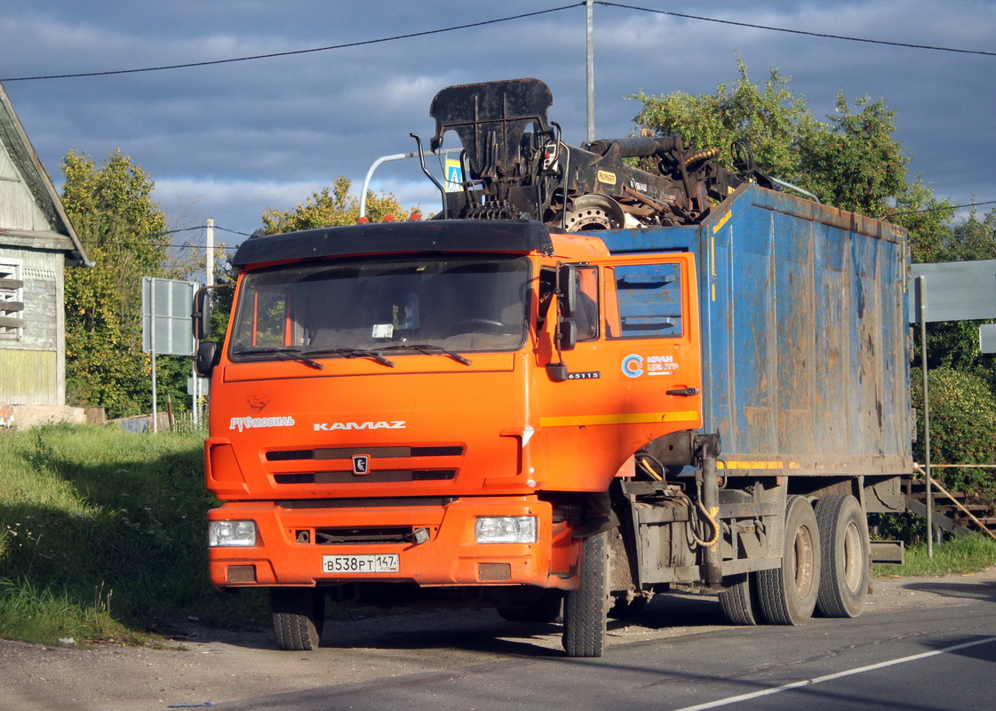 Ленинградская область, № В 538 РТ 147 — КамАЗ-65115 (общая модель)