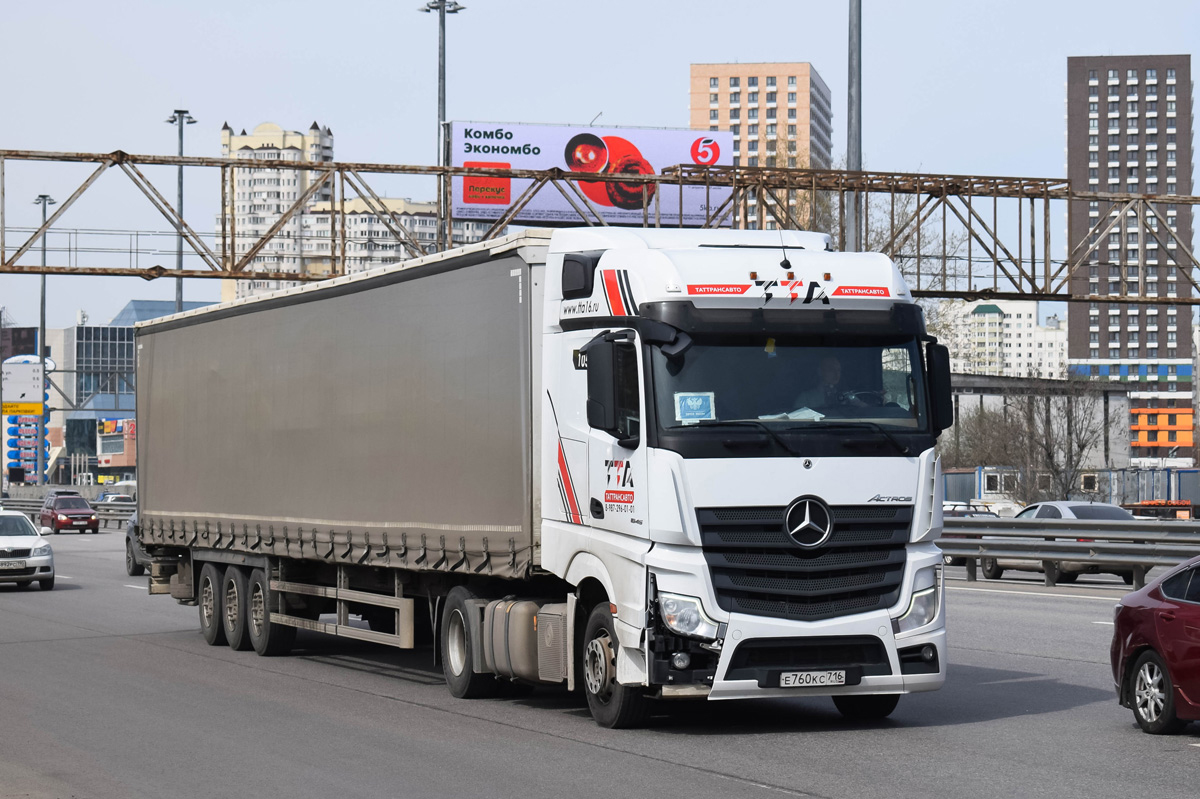 Татарстан, № Е 760 КС 716 — Mercedes-Benz Actros '18 1845 [Z9M]