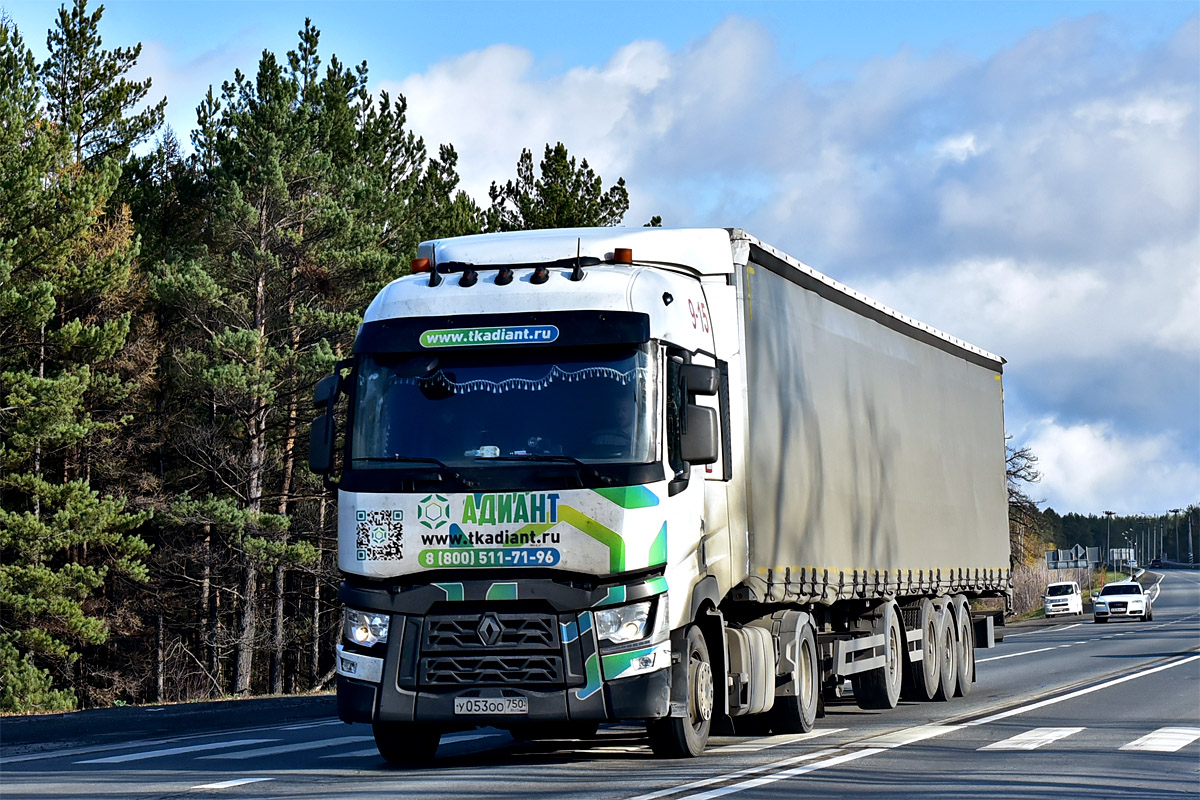 Московская область, № У 053 ОО 750 — Renault T-Series ('2013)