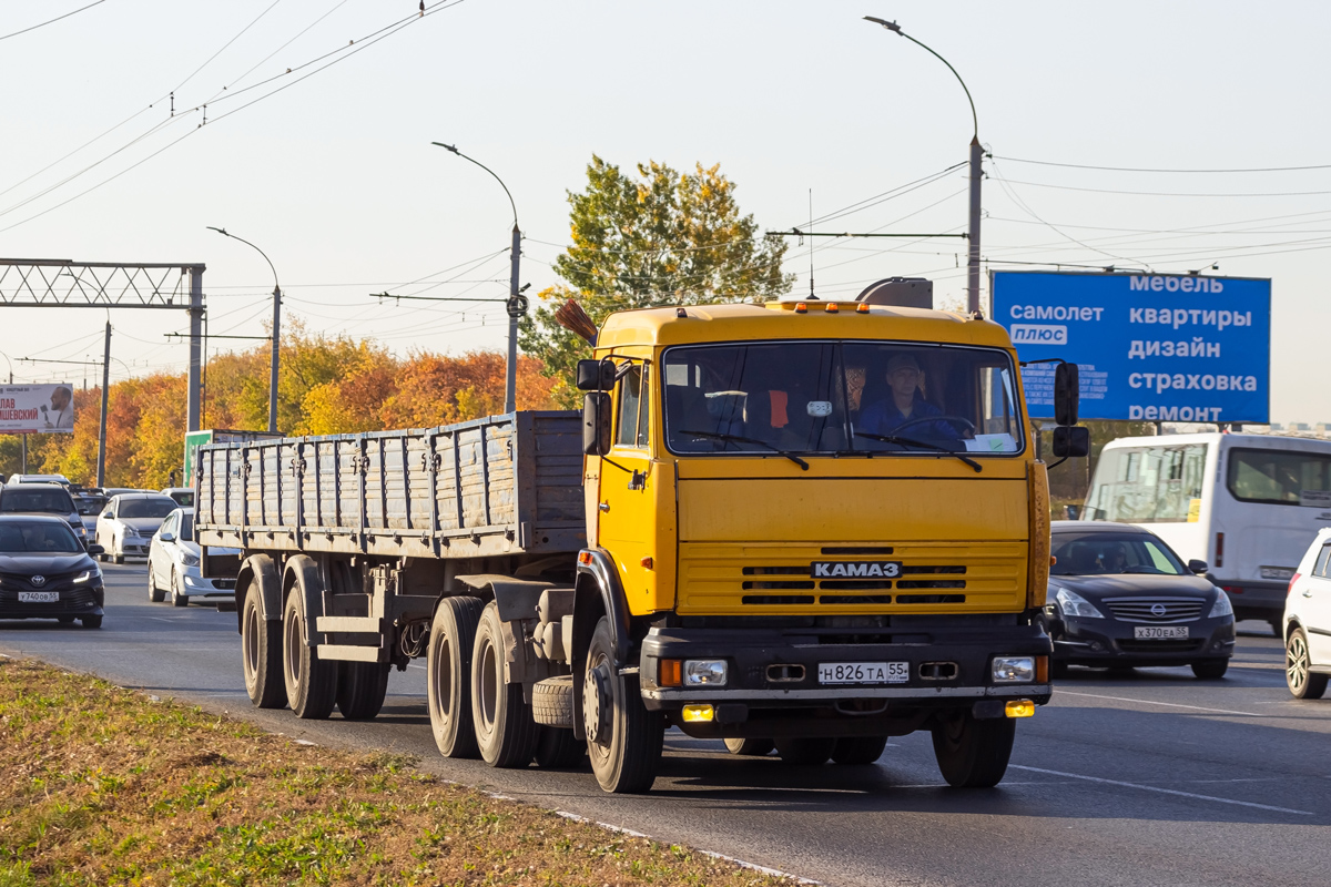 Омская область, № Н 826 ТА 55 — КамАЗ-54115-15 [54115R]