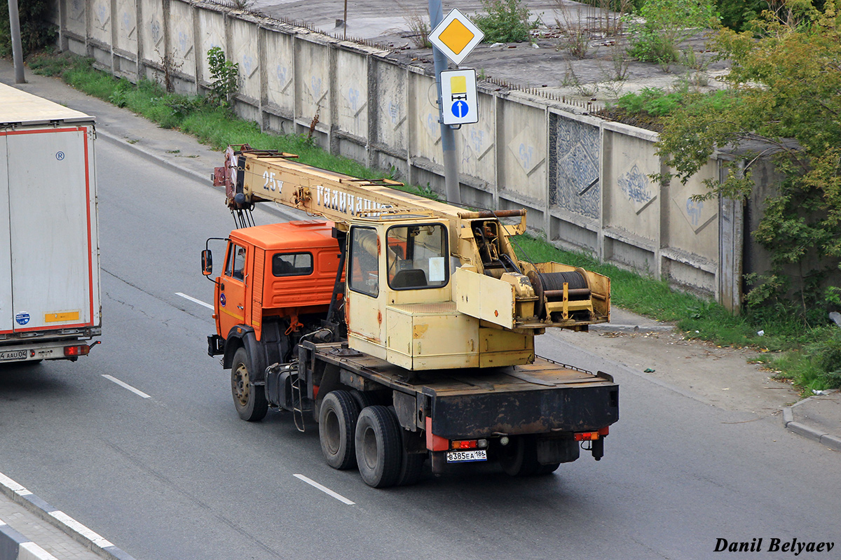 Ханты-Мансийский автоном.округ, № В 385 ЕА 186 — КамАЗ-55111-15 [55111R]