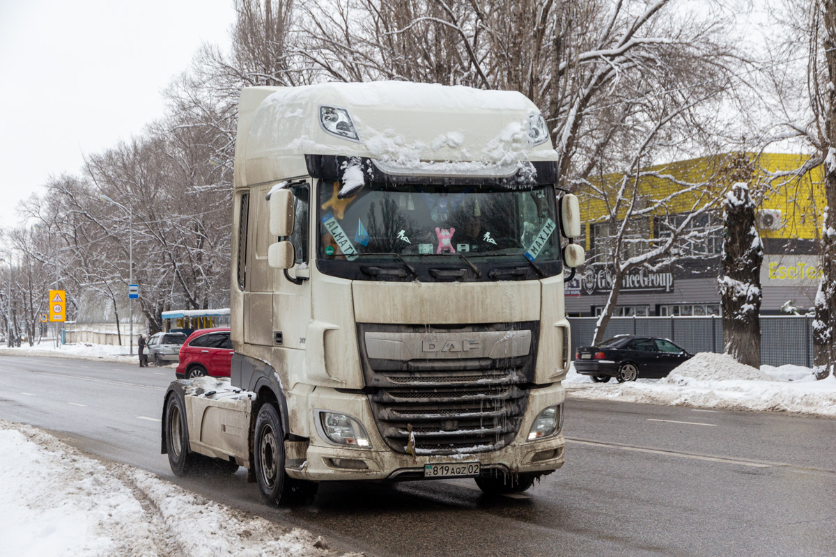 Алматы, № 819 AQZ 02 — DAF XF Euro6 FT