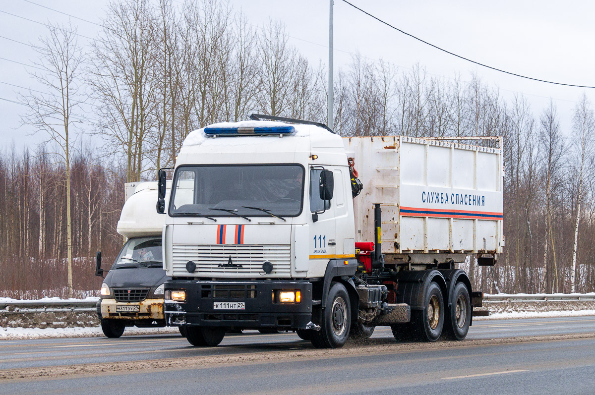 Архангельская область, № К 111 НТ 29 — МАЗ-6312A8