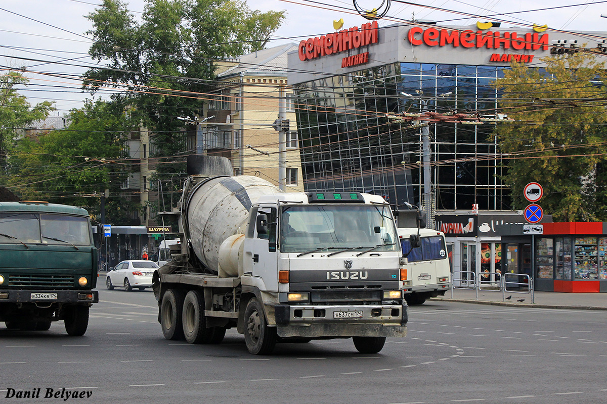 Челябинская область, № Н 637 СН 174 — Isuzu Giga (общая модель)