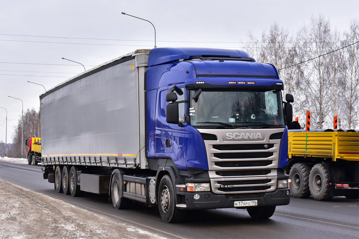 Свердловская область, № К 174 РО 196 — Scania ('2013) R440