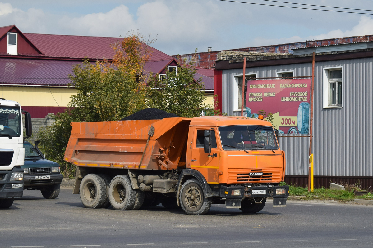 Новосибирская область, № О 347 ОМ 54 — КамАЗ-5511