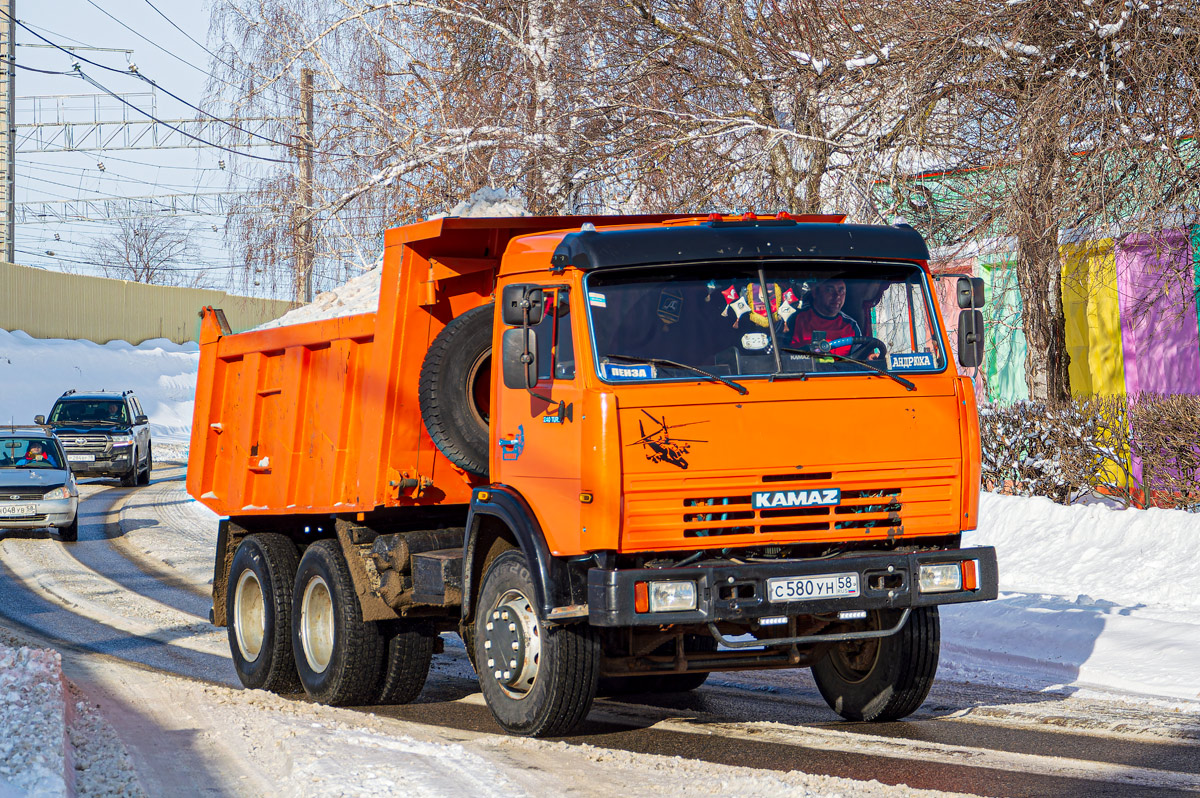 Пензенская область, № С 580 УН 58 — КамАЗ-65115-02 [65115C]