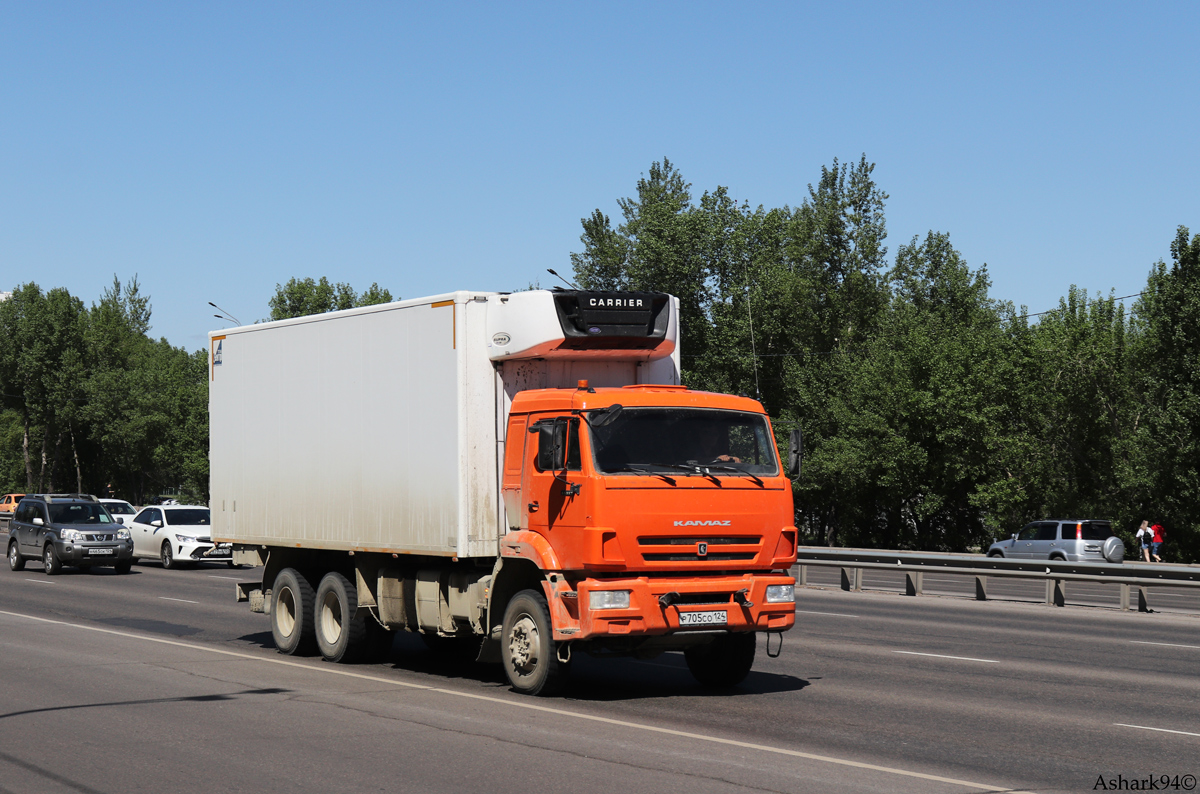 Красноярский край, № Р 705 СО 124 — КамАЗ-65111 (общая модель)