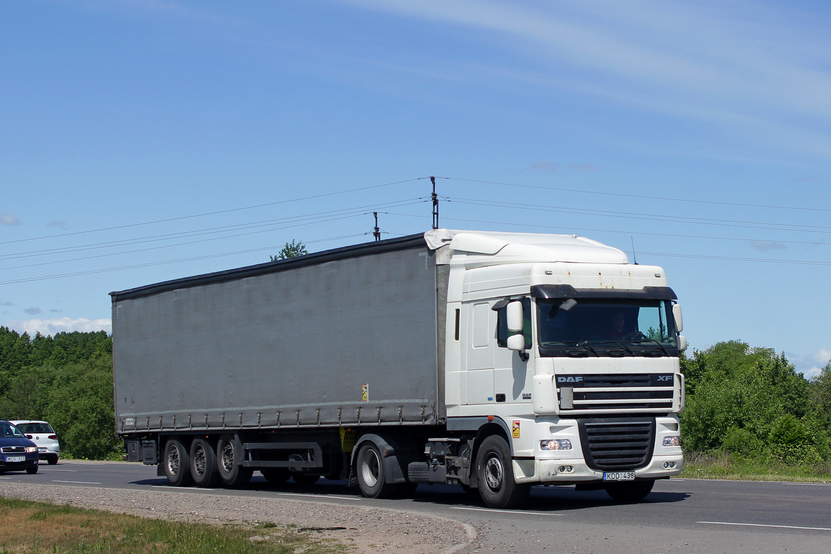 Литва, № KDD 438 — DAF XF105 FT