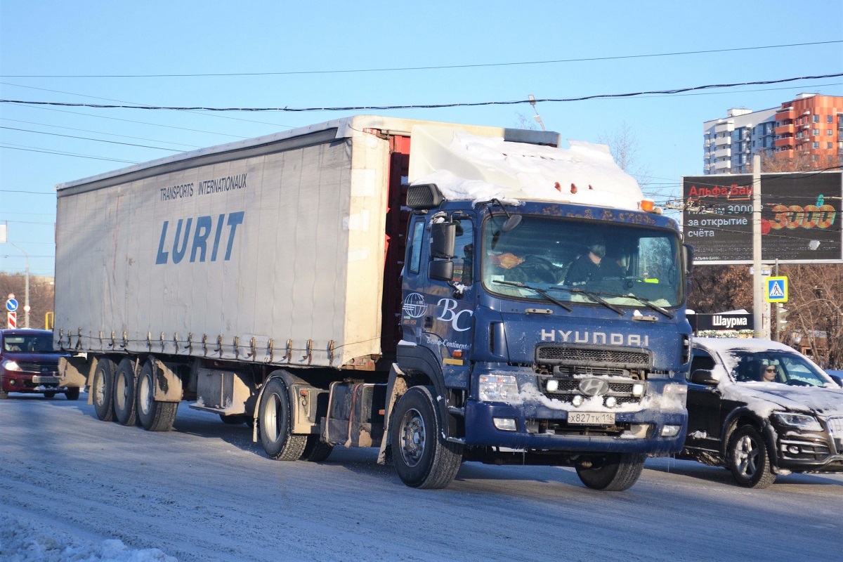 Татарстан, № Х 827 ТК 116 — Hyundai Power Truck HD500