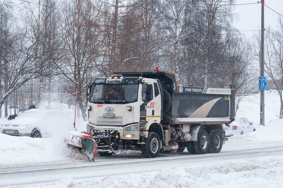 Архангельская область, № О 792 МА 29 — FAW J6 CA3250