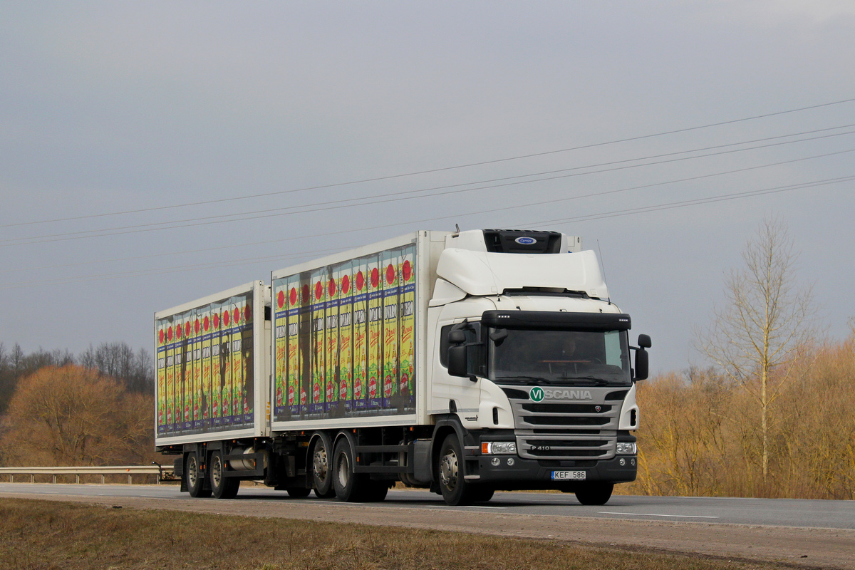 Литва, № KEF 586 — Scania ('2011) P410