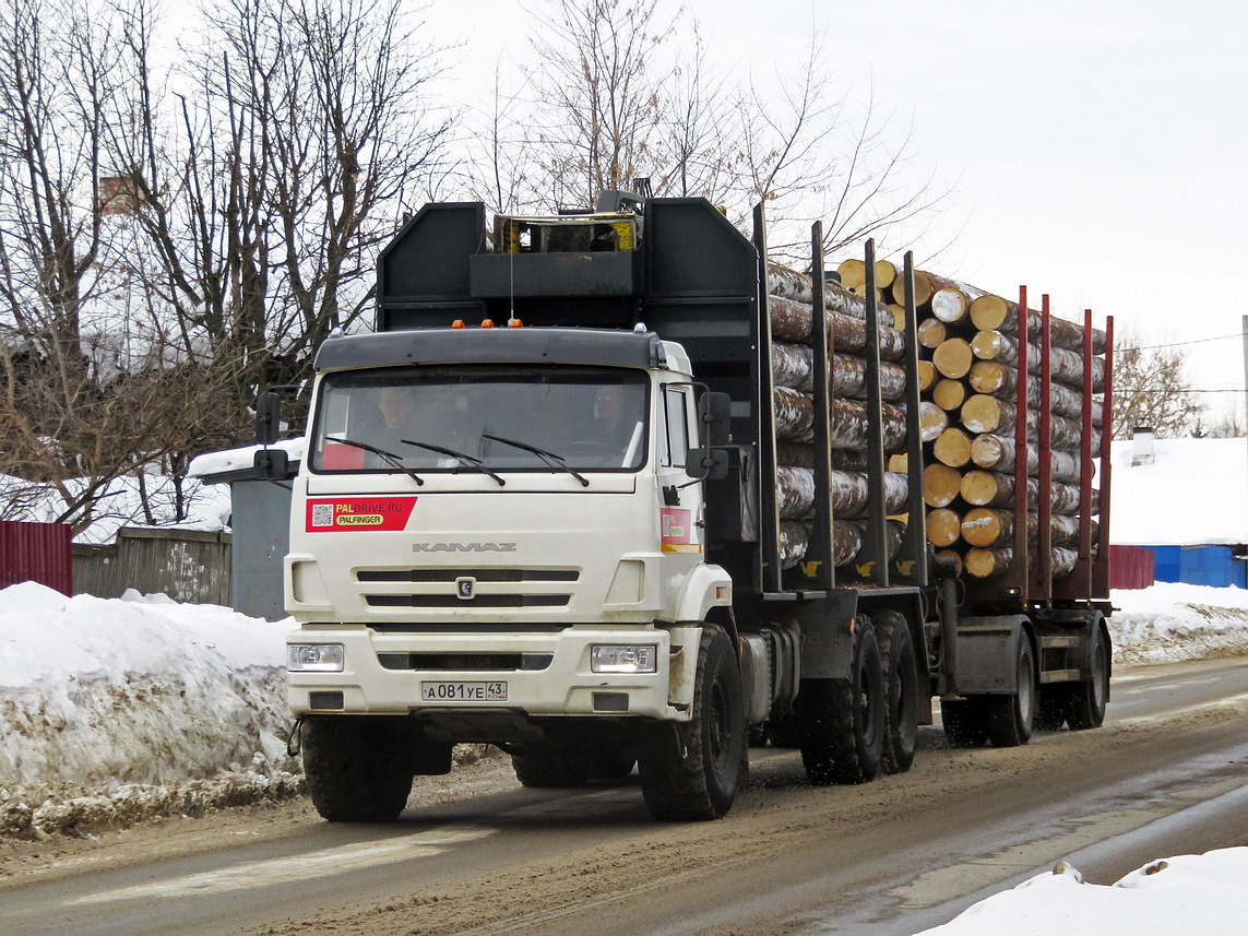 Кировская область, № А 081 УЕ 43 — КамАЗ-43118 (общая модель)