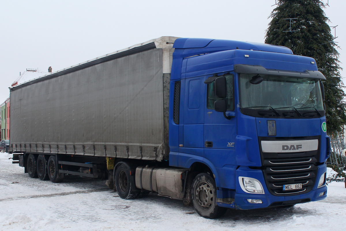 Литва, № MEL 662 — DAF XF Euro6 FT