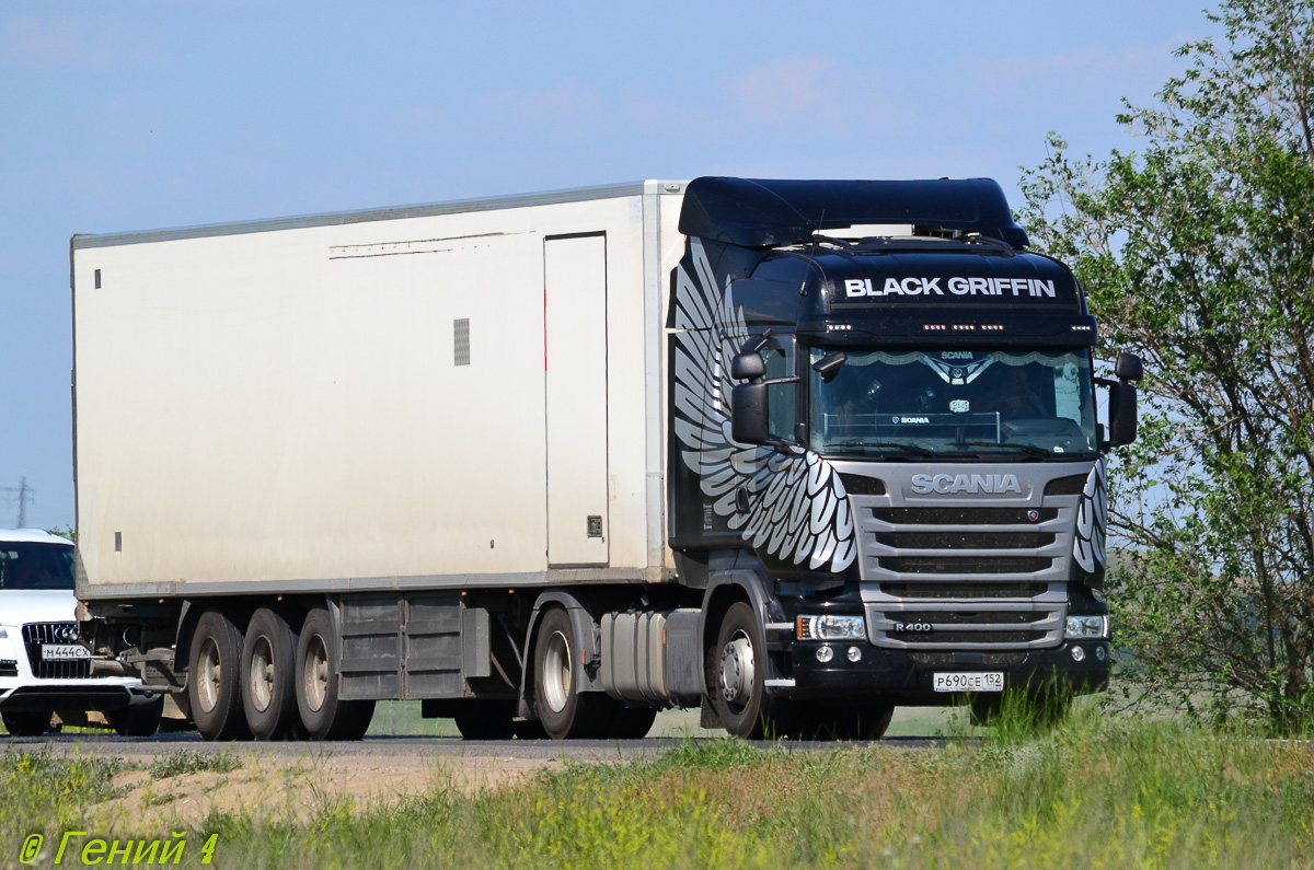 Нижегородская область, № Р 690 СЕ 152 — Scania ('2013) R400; Scania ('2013) R400 "Black Griffin" (Волгоградская область)