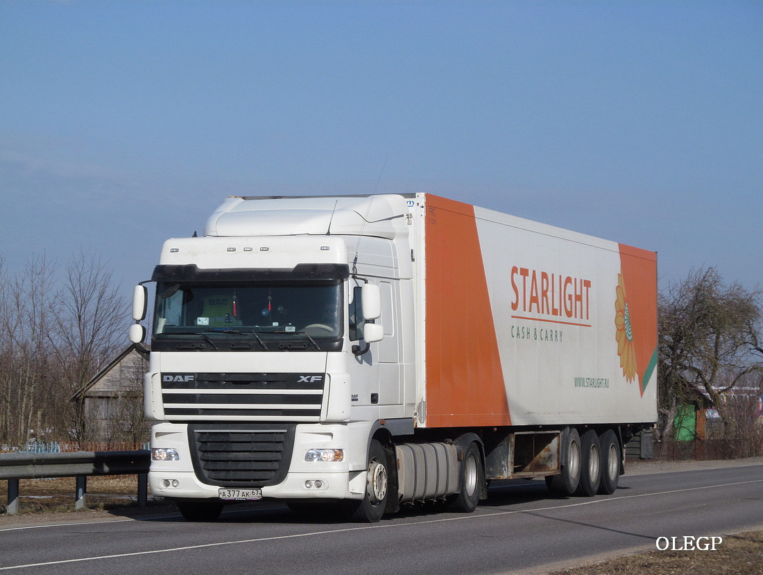 Смоленская область, № А 377 АК 67 — DAF XF105 FT