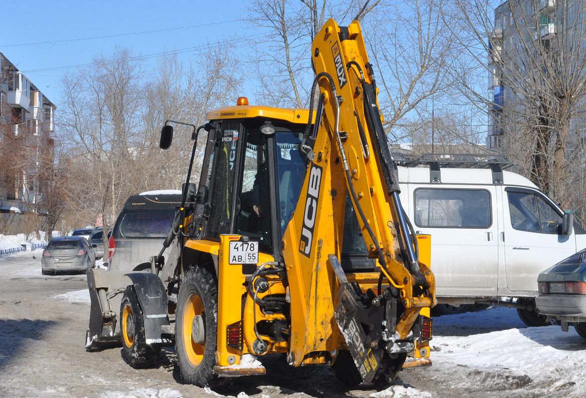 Омская область, № 4178 АВ 55 — JCB 3CX