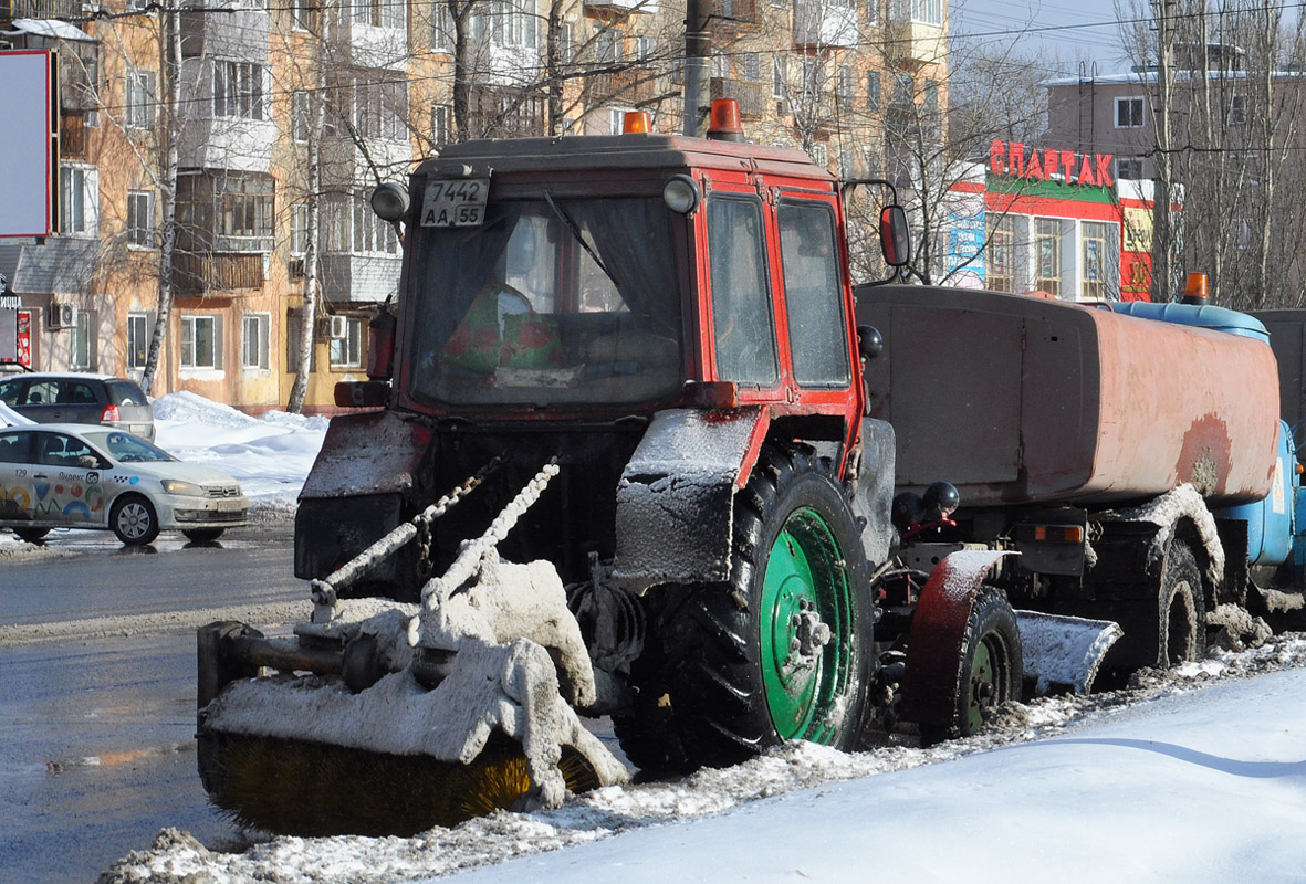 Омская область, № 7442 АА 55 — МТЗ-80 (общая модель)