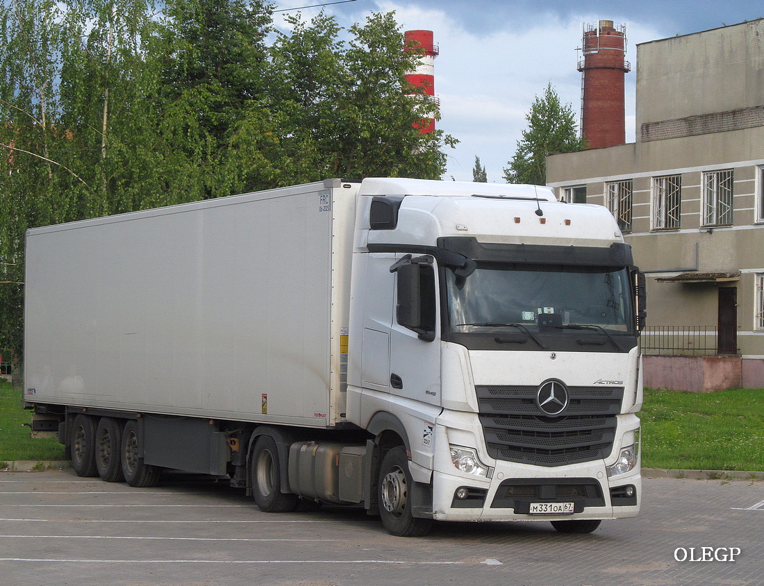 Смоленская область, № М 331 ОА 67 — Mercedes-Benz Actros '18 1845 [Z9M]