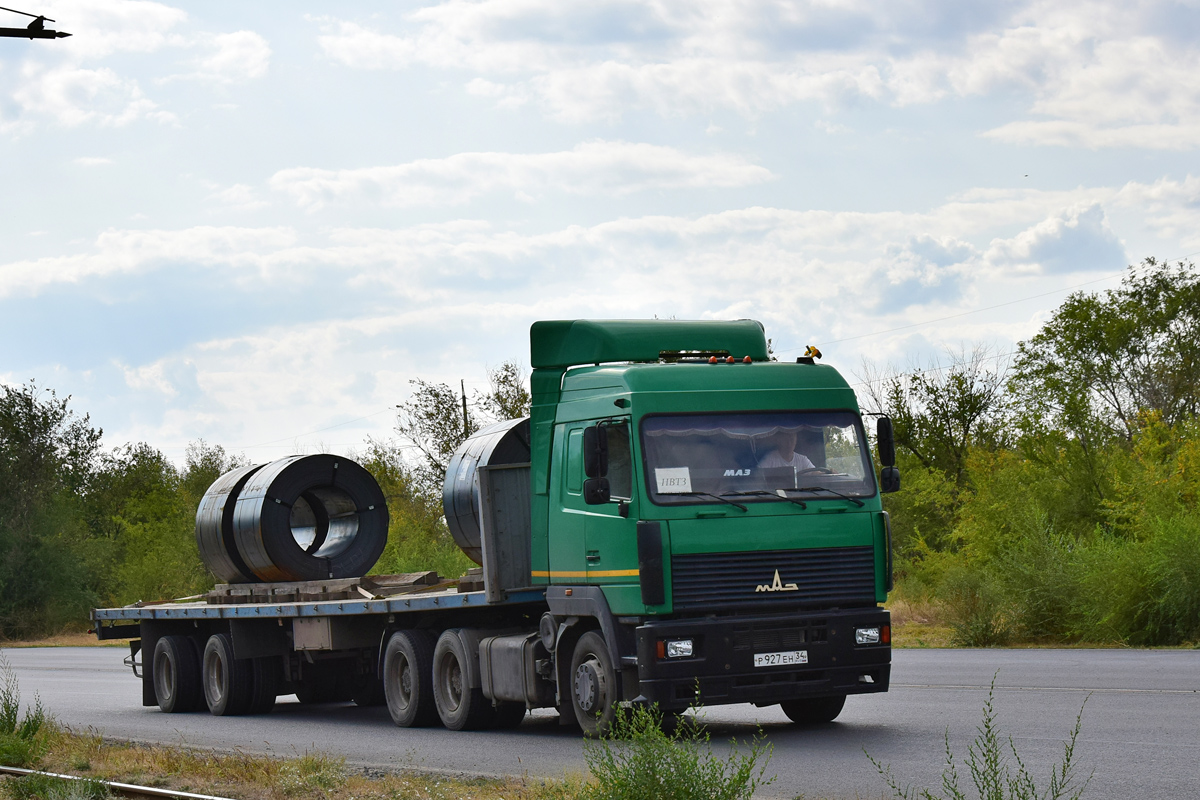 Волгоградская область, № Р 927 ЕН 34 — МАЗ-6430A8