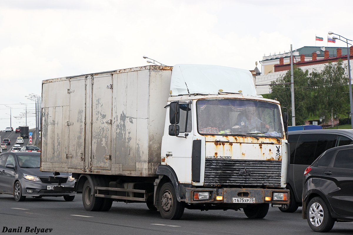 Ульяновская область, № Т 675 ХР 73 — МАЗ-437041 "Зубрёнок"